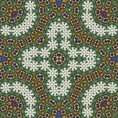 Seamless square pattern. Symmetric pattern texture