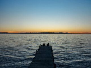 Atardecer en el muelle