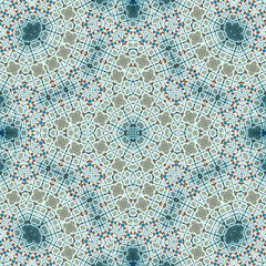 Seamless square pattern. Symmetric pattern texture