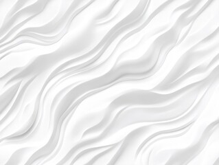 Obraz premium A textured white background with flowing wave patterns, ideal for design and decoration.