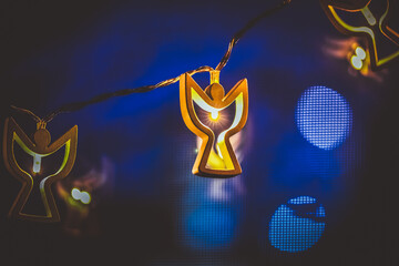 angel shaped christmas lights