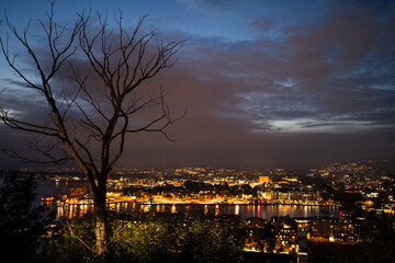 Fototapeta premium Night view of Oslo city Norway