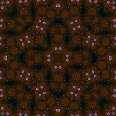 Seamless square pattern. Symmetric pattern texture