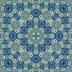 Seamless square pattern. Symmetric pattern texture