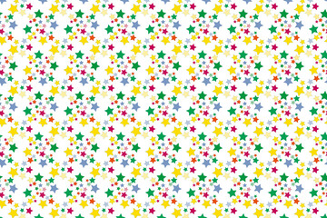 Colorful star patterns create a vibrant backdrop for playful creativity at home