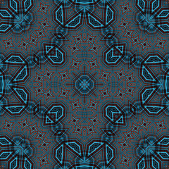 Seamless square pattern. Symmetric pattern texture