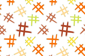 Colorful abstract pattern of intersecting lines on a white background in a playful design