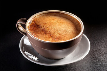 Fototapeta premium café con mucha espuma y té fondos texturas y color cálido