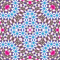 Seamless square pattern. Symmetric pattern texture