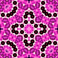 Seamless square pattern. Symmetric pattern texture