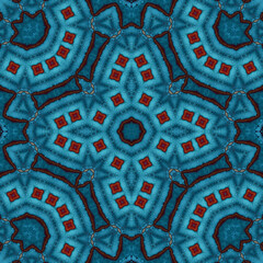 Seamless square pattern. Symmetric pattern texture