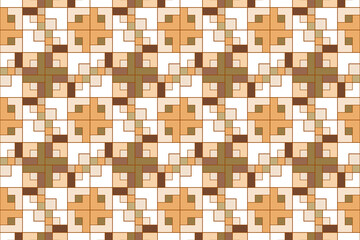 Intricate geometric pattern in warm earth tones showcasing creative design elements