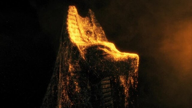 Anubis Egyptian Statue In Sun Glow

