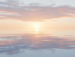 Fototapeta premium Serene Sunset Reflection