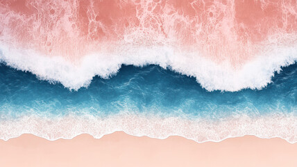 Fototapeta premium Gradient Ocean Wave with Smooth Strokes