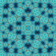 Seamless square pattern. Symmetric pattern texture