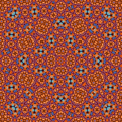 Seamless square pattern. Symmetric pattern texture