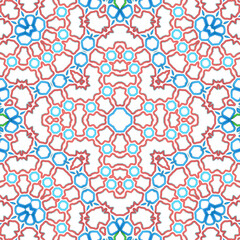 Seamless square pattern. Symmetric pattern texture