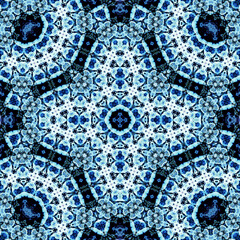Seamless square pattern. Symmetric pattern texture