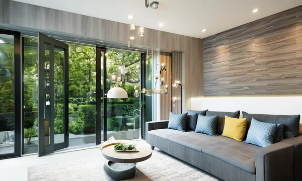 modern interior design of living room