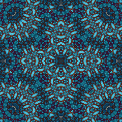 Seamless square pattern. Symmetric pattern texture