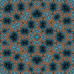 Seamless square pattern. Symmetric pattern texture