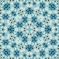Seamless square pattern. Symmetric pattern texture