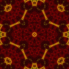 Seamless square pattern. Symmetric pattern texture