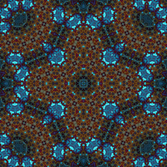 Seamless square pattern. Symmetric pattern texture