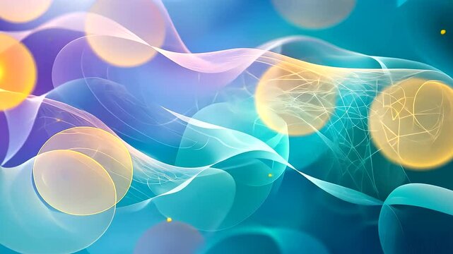 Quantum Entanglement Abstract Concept Design