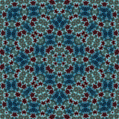 Seamless square pattern. Symmetric pattern texture