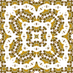 Seamless square pattern. Symmetric pattern texture