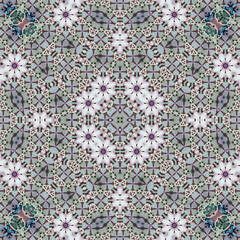 Seamless square pattern. Symmetric pattern texture