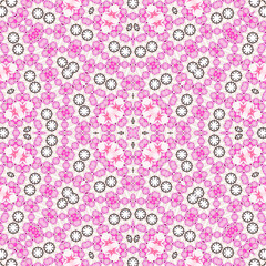 Seamless square pattern. Symmetric pattern texture