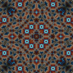 Seamless square pattern. Symmetric pattern texture