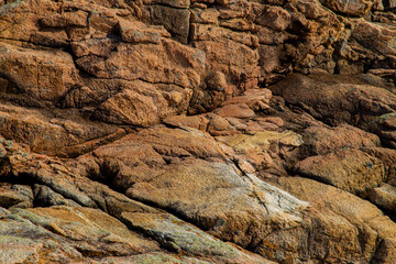 Wall stone nature at the A Coruña beach, perfect for wallpapers, background and home decoration