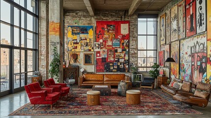 Fototapeta premium creative artistic co-working space