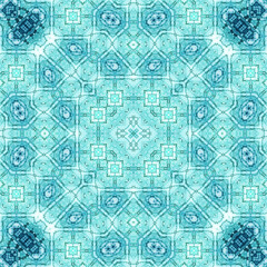 Seamless square pattern. Symmetric pattern texture