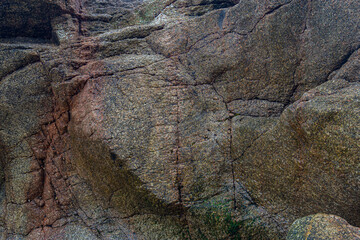 Wall stone nature at the A Coruña beach, perfect for wallpapers, background and home decoration