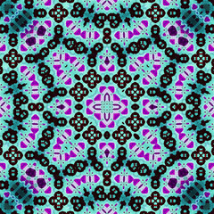 Seamless square pattern. Symmetric pattern texture