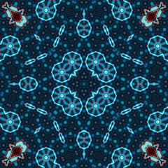 Seamless square pattern. Symmetric pattern texture