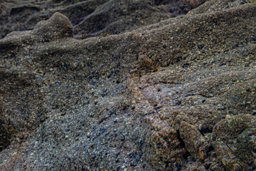 Wall stone nature at the A Coruña beach, perfect for wallpapers, background and home decoration