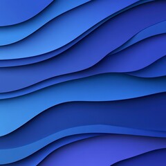 Abstract Blue Wave Background