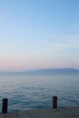 Balaton lake as seen from Balatonfured town, Hungary