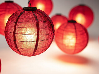 Fototapeta premium red christmas lantern