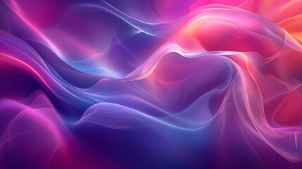 Obraz premium Colorful Abstract Wallpaper with Fluid Waves and Vibrant Gradient Patterns in Purple Pink and Blue