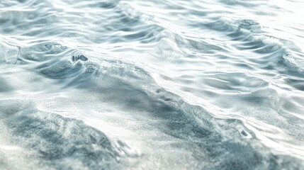 Fototapeta premium Gentle blue ocean waves reflecting sunlight, creating a tranquil and serene atmosphere.