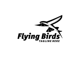 Awesome  Australia flying fish Logo Design Vector Silhoutte