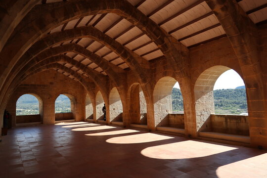 Logia del castillo palacio de Valderrobres. Teruel.