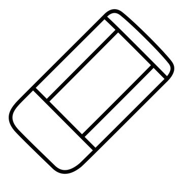 recommend clip art: Eraser black line icon handdrawn style